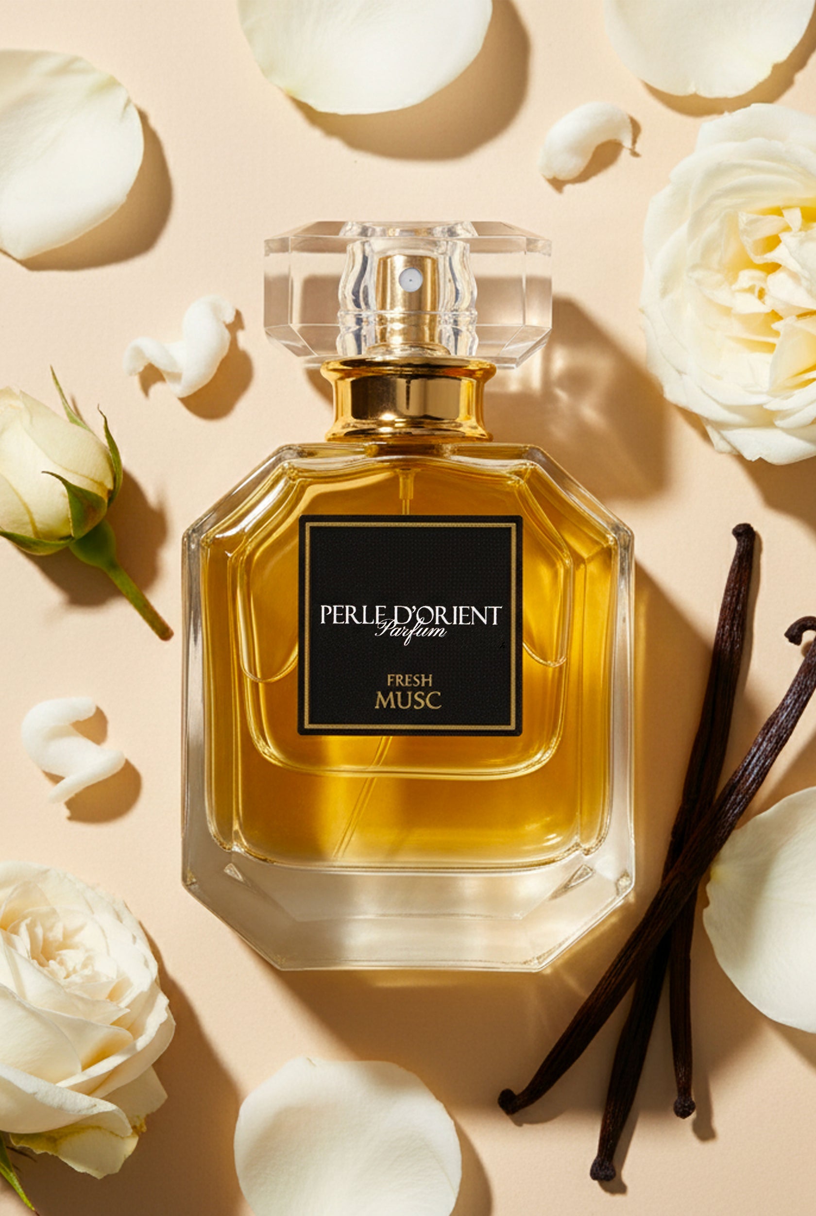 عطر نسائي ورد أبيض ومسك بلمسة فانيليا ثبات طويل 50 مل