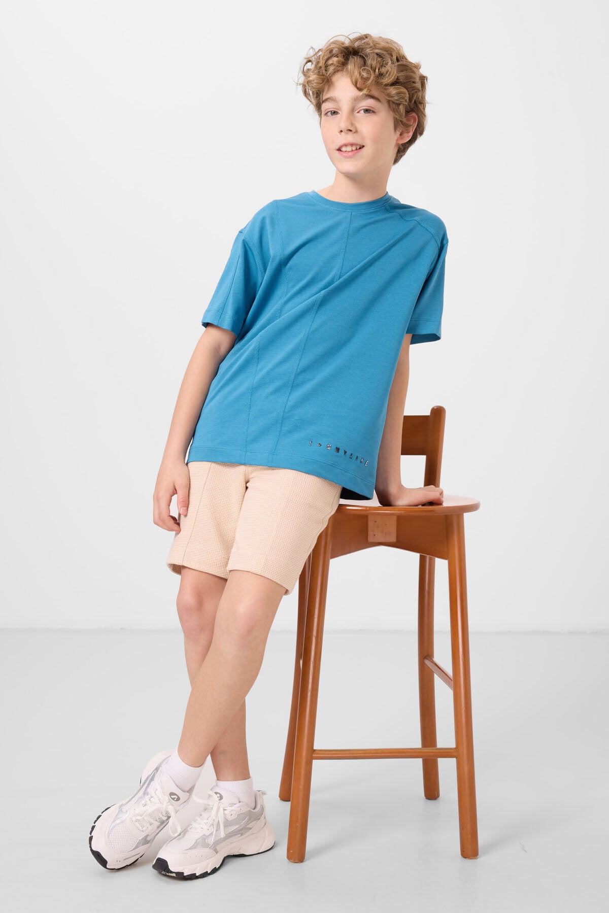 T-shirt Oversize Garçon en Coton Doux - 11297