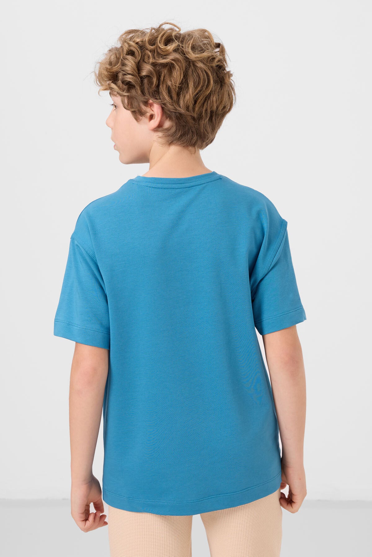 T-shirt Oversize Garçon en Coton Doux - 11297