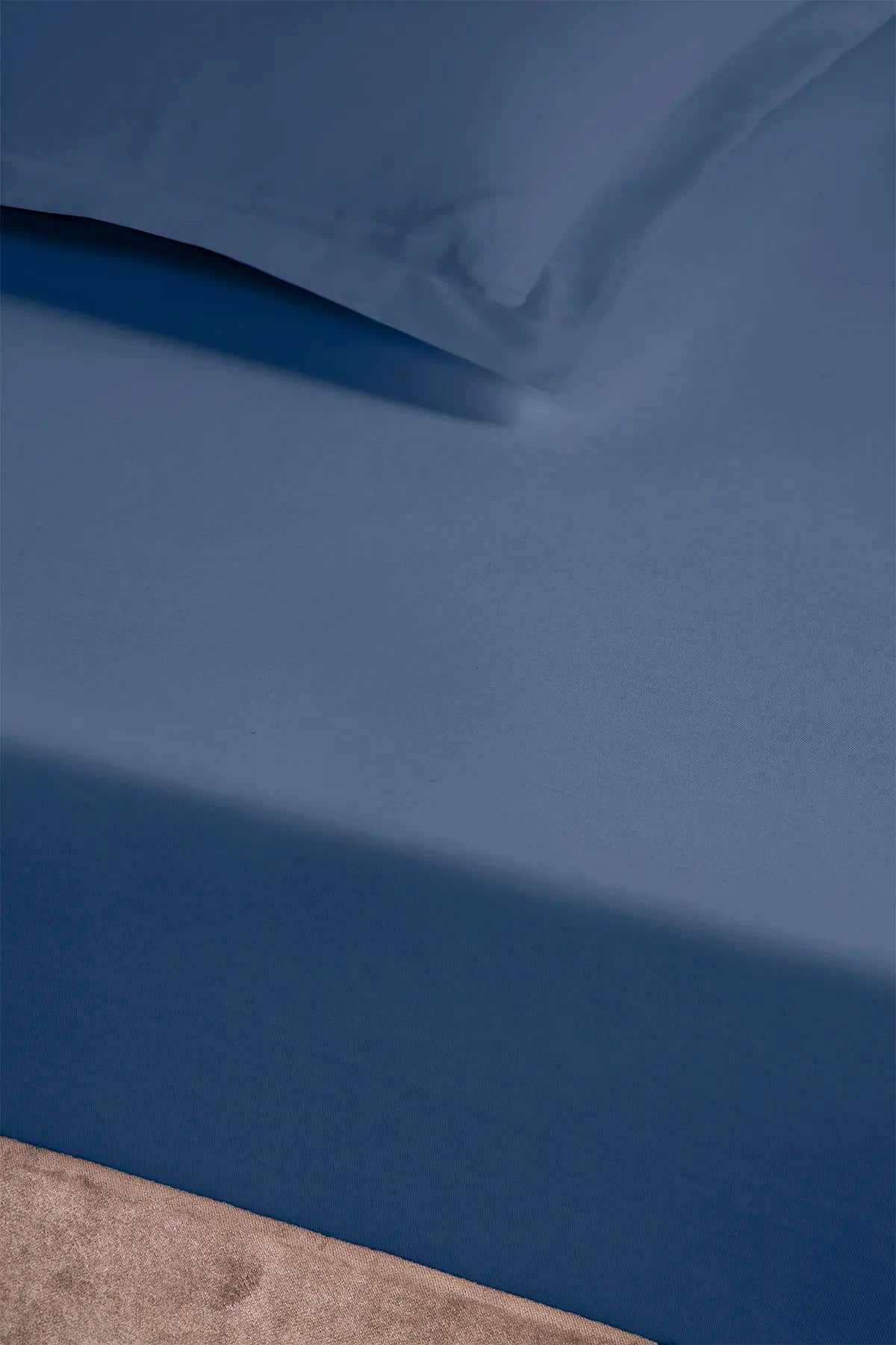 Pierre Cardin Pamuk Lastikli Çarşaf 160x200 İndigo Pierre Cardin