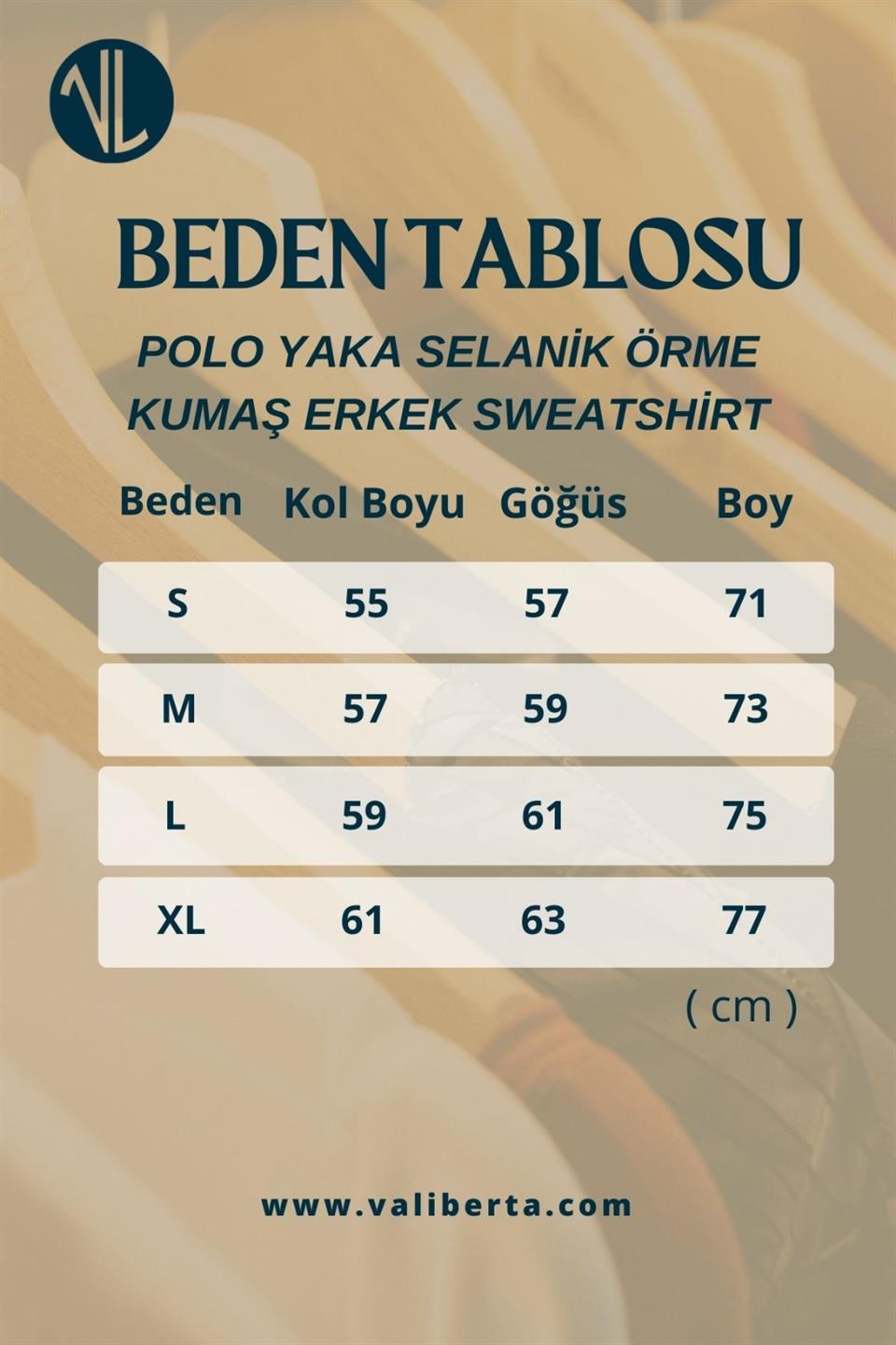 polo yaka selanik örme kumaş erkek sweatshirt - Justyol
