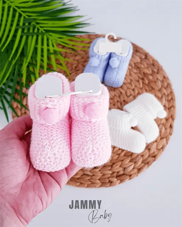 pompom knitwear booties - Justyol