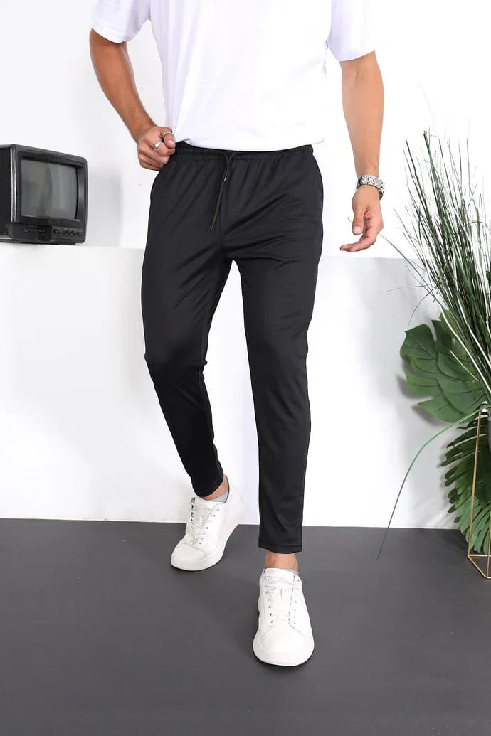 pantalon lin homme bandes premium - Justyol