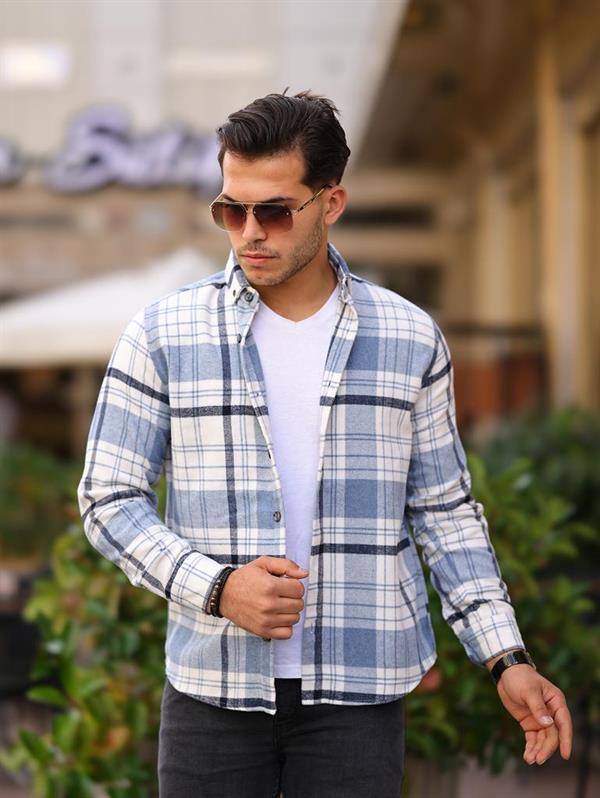 Chemise homme style bûcheron premium en coton tricoté - Justyol