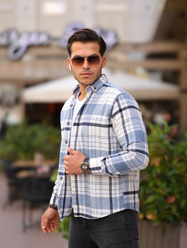Chemise homme style bûcheron premium en coton tricoté - Justyol