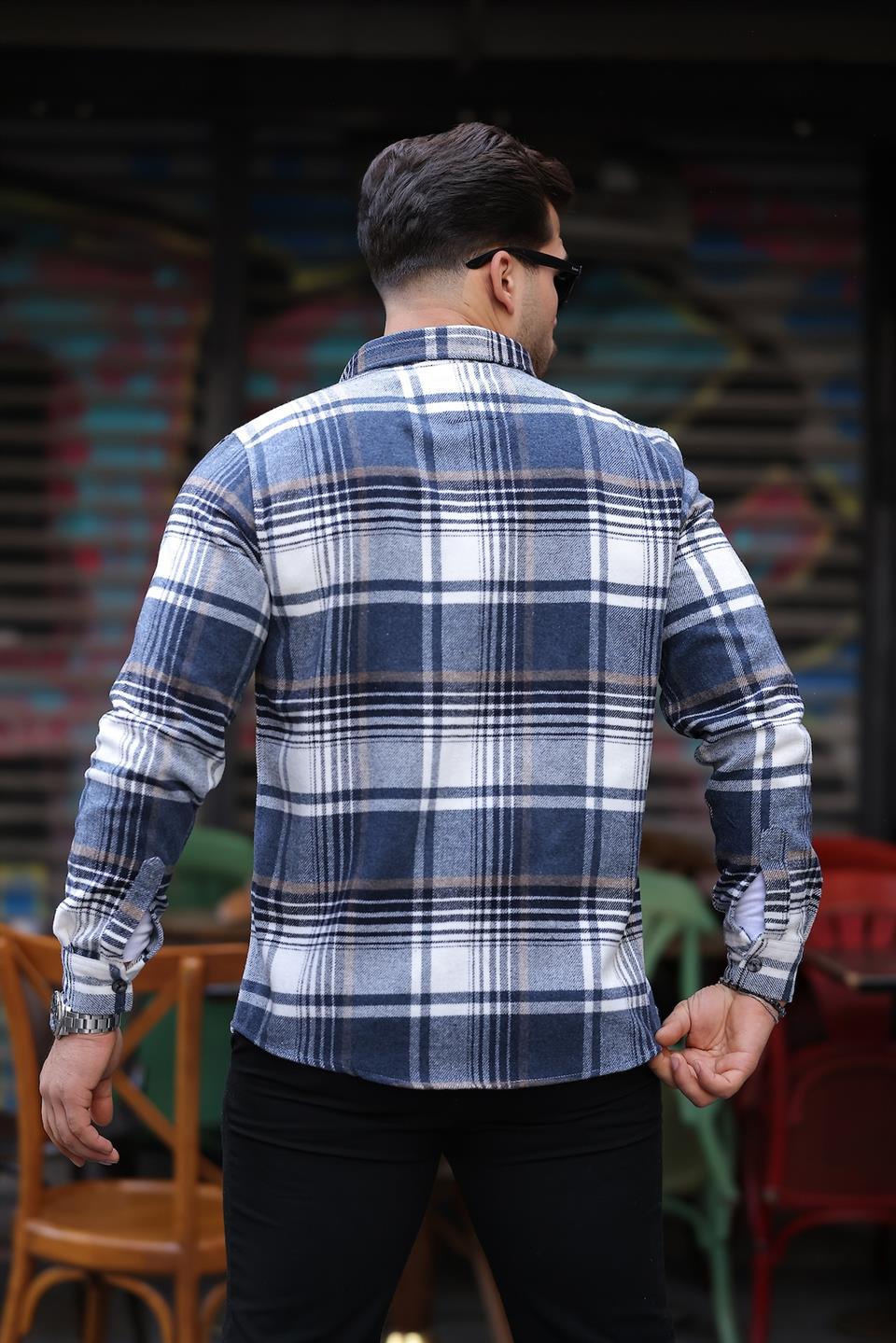 Chemise homme style bûcheron premium en coton tricoté - Justyol