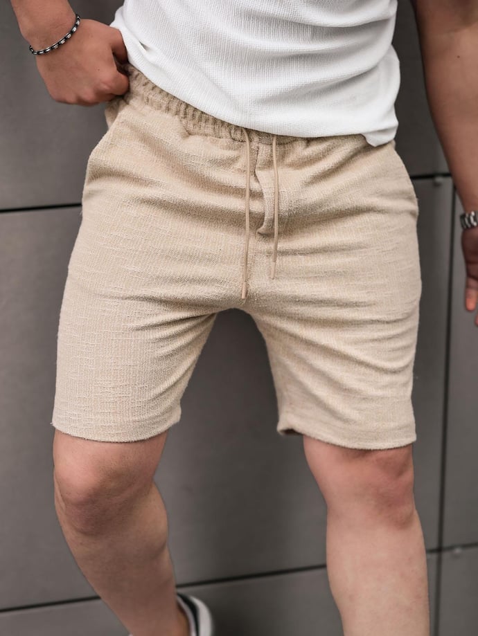Short homme premium en maille à motif confortable