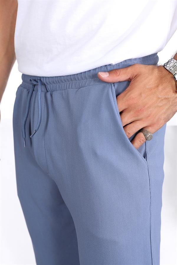 Premium Dokulu Duble Paça Fit Pantolon - Justyol