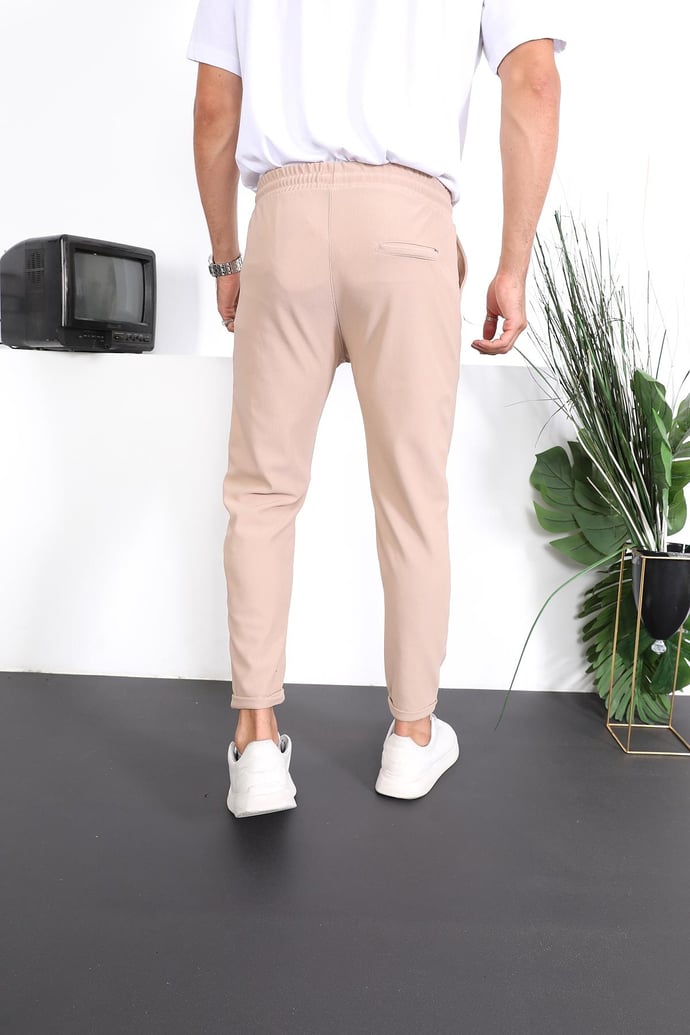 Premium Dokulu Duble Paça Fit Pantolon - Justyol