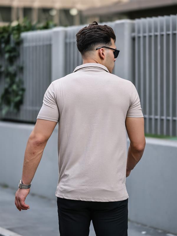 premium dokulu kisa kol fit gömlek - Justyol