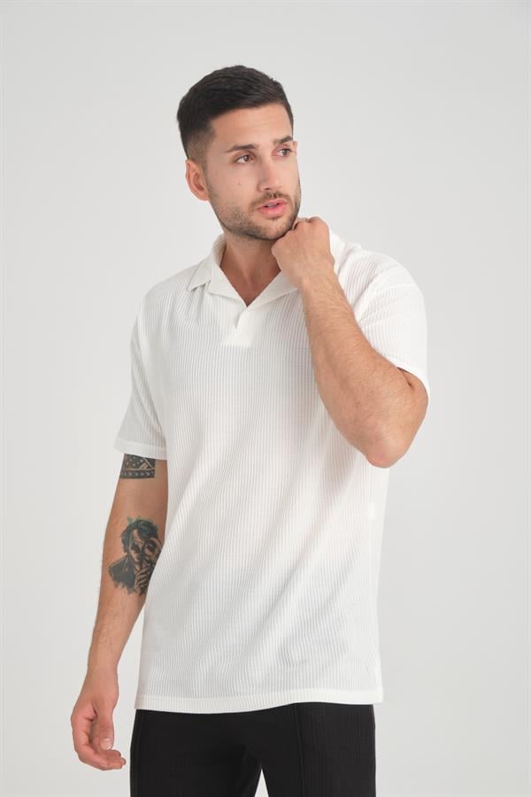 premium v yaka oversize fitilli t - Justyol