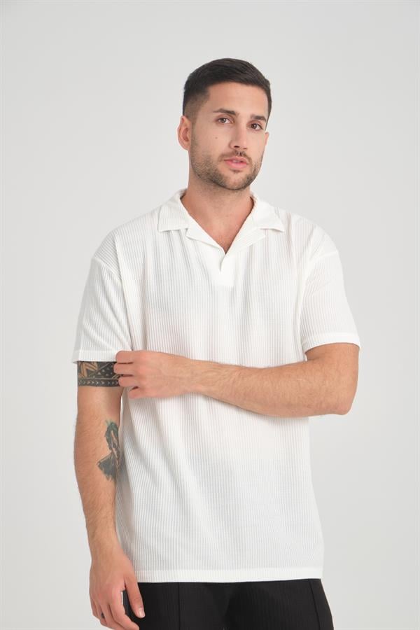 premium v yaka oversize fitilli t - Justyol