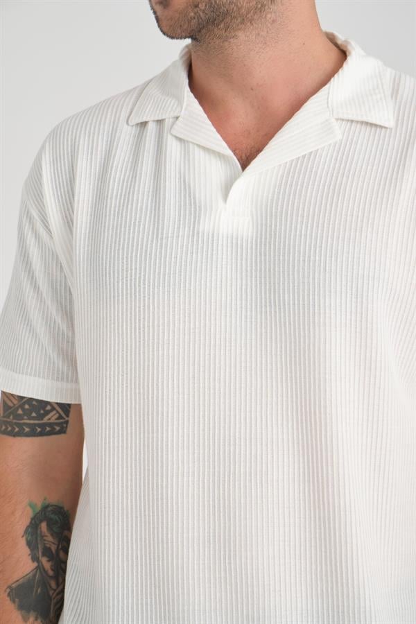 premium v yaka oversize fitilli t - Justyol
