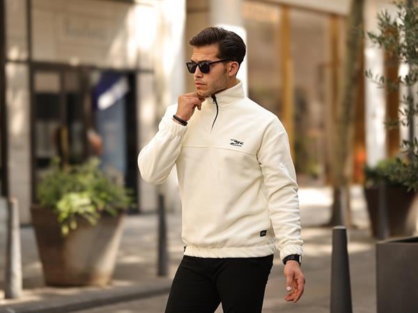 Sweatshirt Premium en Polar à Demi-Fermeture Éclair - Füme-40842