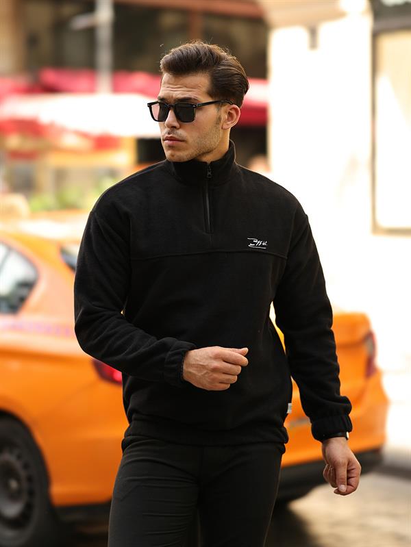 Sweatshirt Premium en Polar à Demi-Fermeture Éclair - Füme-40842