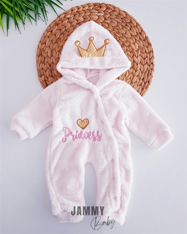 prince çitçitli peluş tulum - mavi - Justyol