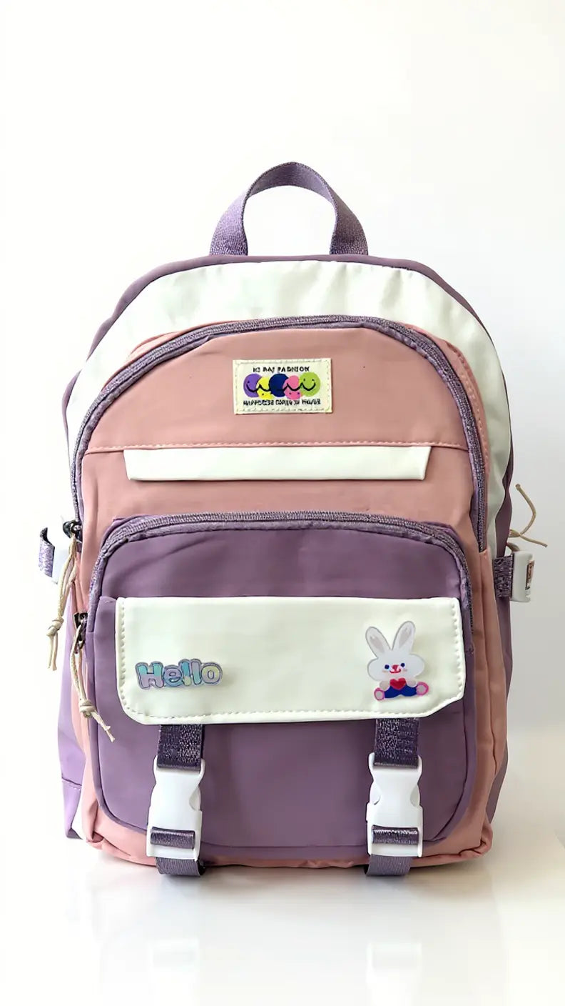 Sac à dos scolaire pour filles – Couleurs pastel & plein de poches !