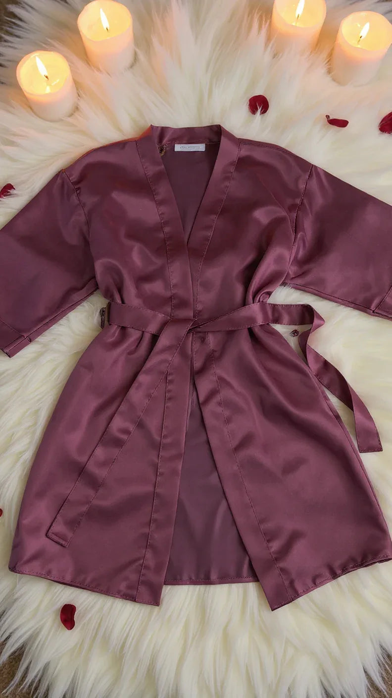 Kimono en satin luxe