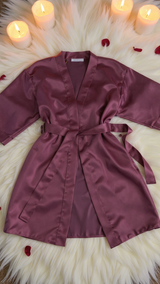 Robe 402 -Luxury Satin Kimono Robe Erotica
