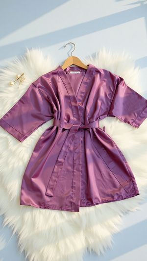 Robe 402 -Luxury Satin Kimono Robe Erotica