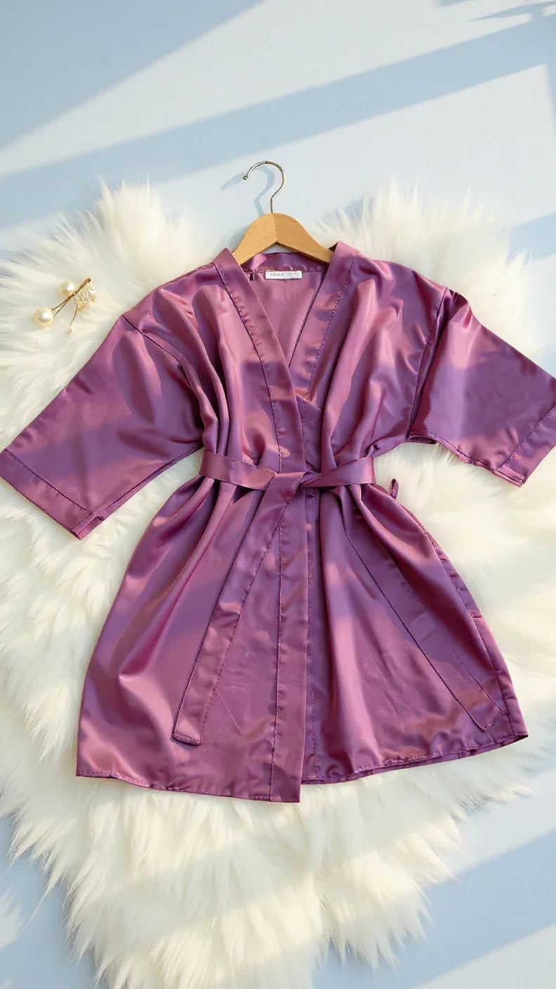 Kimono en satin luxe