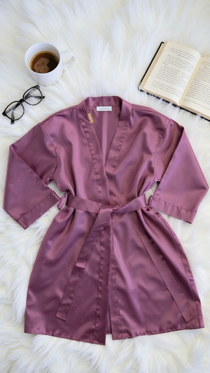 Robe 402 -Luxury Satin Kimono Robe Erotica