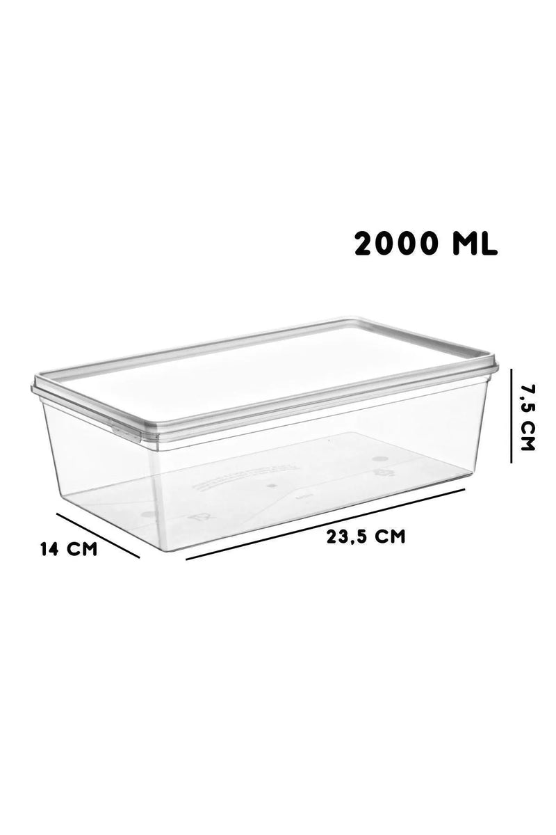 <tc>طقم علب تخزين طعام - مكون من 10 قطع - سعه 2 لتر</tc>