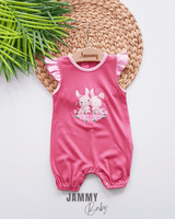 Rabbits Flower Ruffle Detailed Jumpsuit