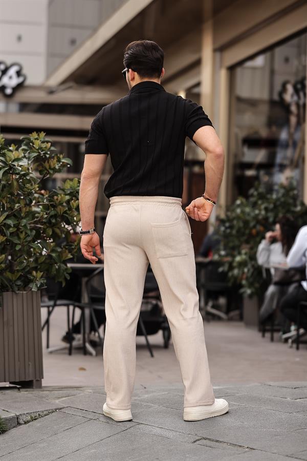 rahat kalip beli lastikli baggy pantolon - Justyol