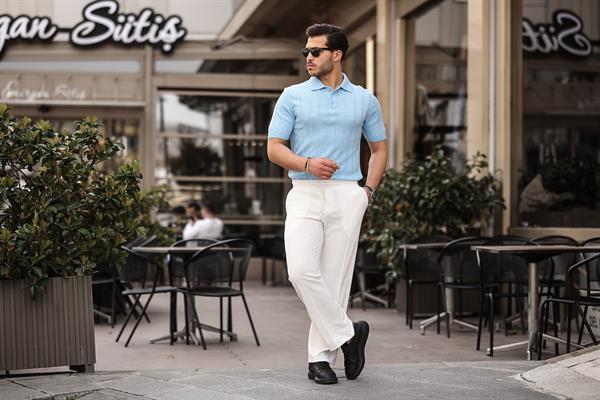 rahat kalip beli lastikli baggy pantolon - Justyol