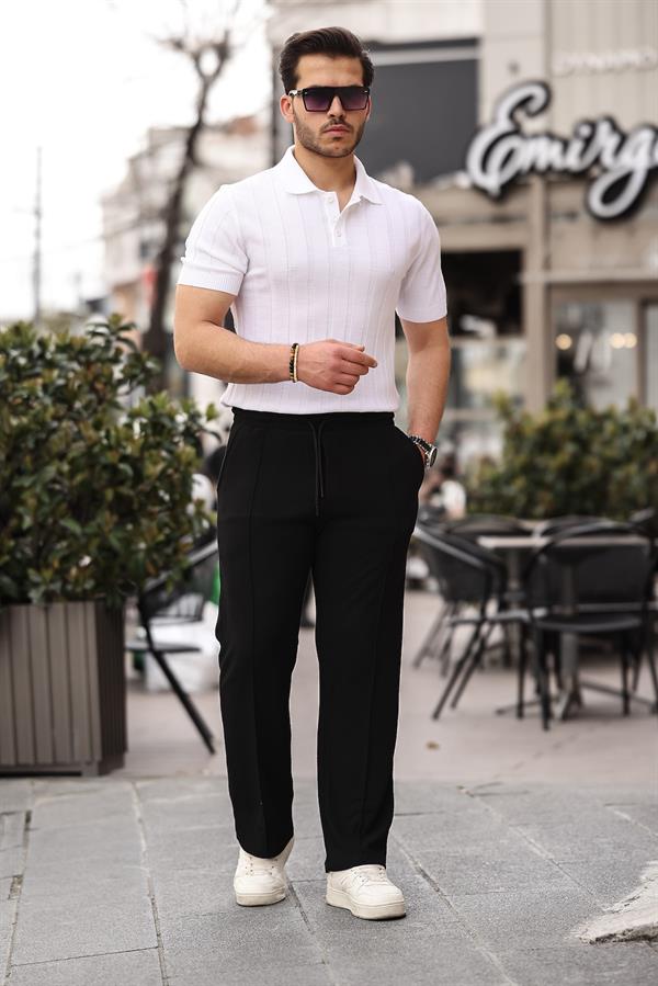 rahat kalip beli lastikli baggy pantolon - Justyol