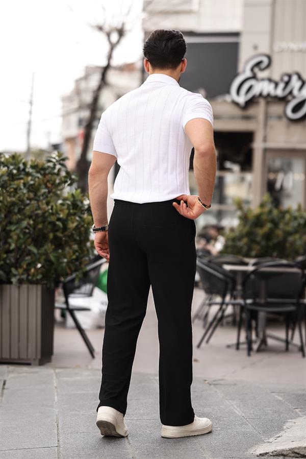 rahat kalip beli lastikli baggy pantolon - Justyol