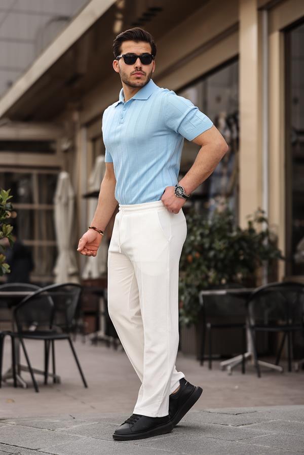 rahat kalip beli lastikli baggy pantolon - Justyol