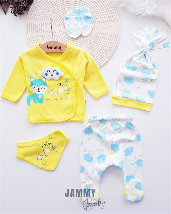 rain love 5-piece bodysuit set