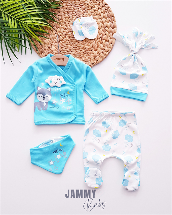 rain love 5-piece bodysuit set