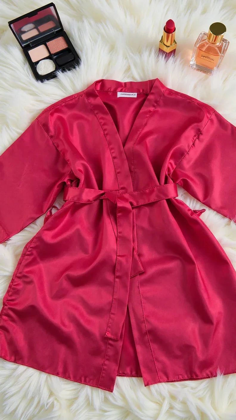 Kimono en satin luxe