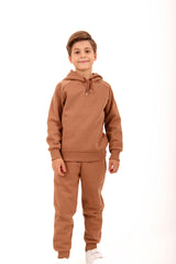 <tc>Ensemble unisexe pour enfant avec manches raglan, capuche et intérieur en polaire</tc>