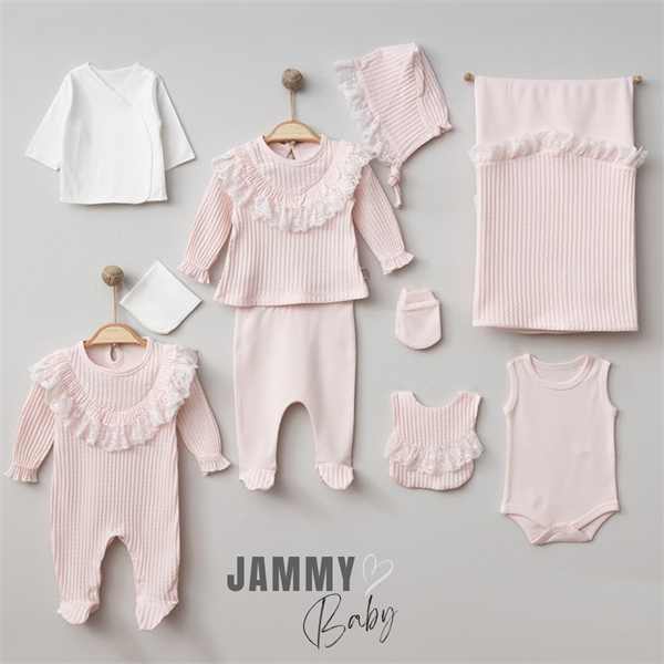 rosa jacquard lace 10 piece newborn set