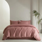 Housse de couette + 2 taies d'oreiller Percale 100% coton Maison good and well