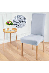 <tc>"Housse de chaise en tissu simple, lavable et extensible, couleur : gris."</tc>