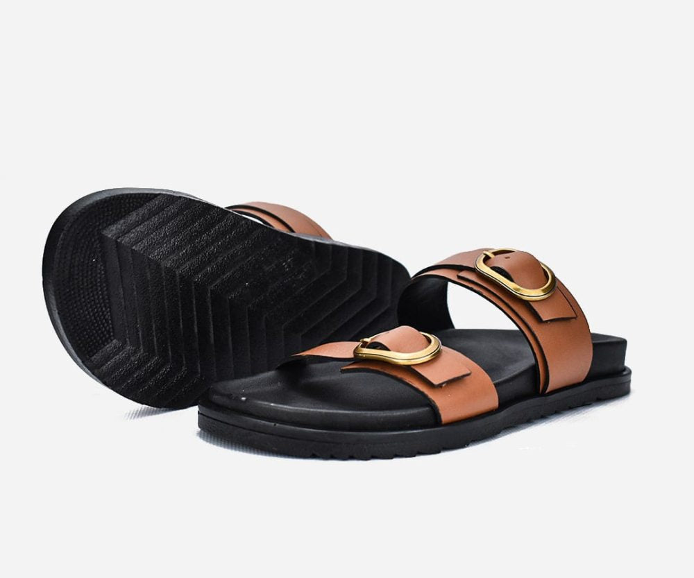 Sandale femme EN CUIR VÉRITABLE – op213