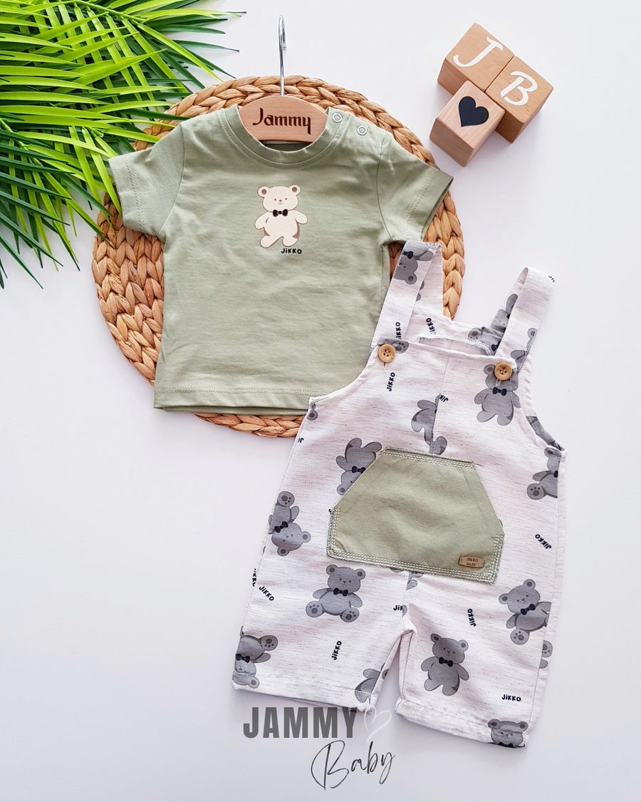 Cute Teddy Bears Salopet & Body Set - Justyol