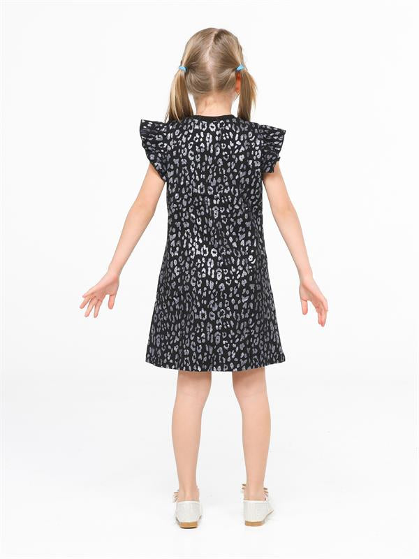 <tc>"Robe pour fille avec motif de chat brillant"</tc>