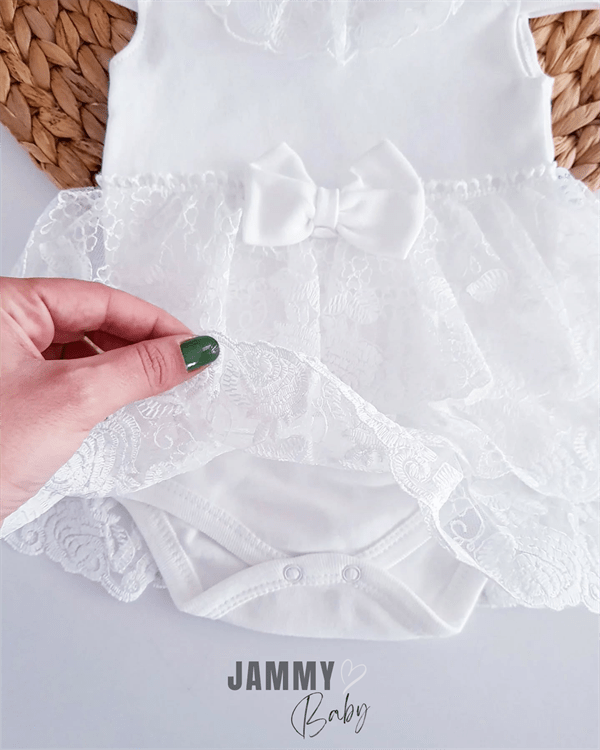 sindy kat kat dantelli bodysuit elbise set - somon - Justyol