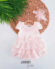 sindy kat kat dantelli bodysuit elbise set - somon - Justyol