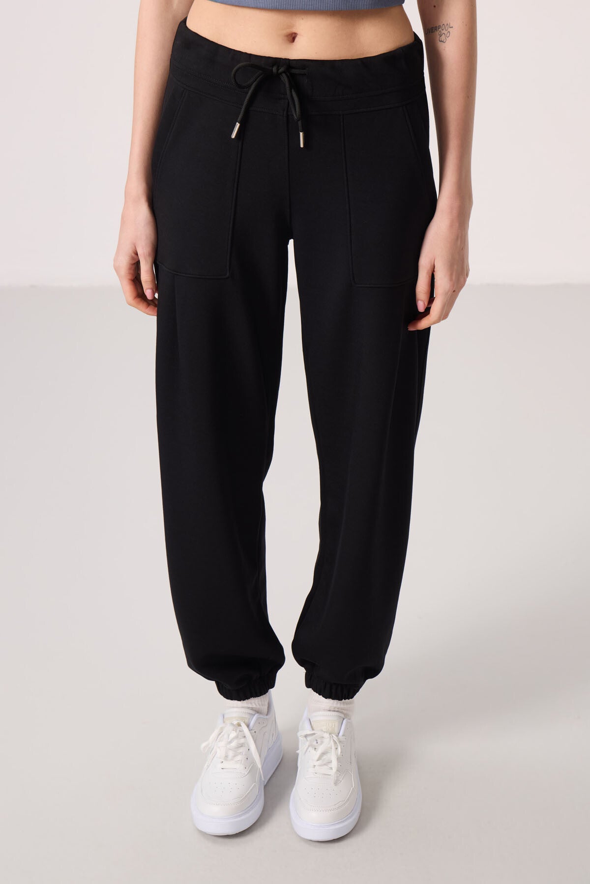 <tc>Pantalon femme coupe confortable avec détail de poches en tissu texturé doux - 94672</tc>