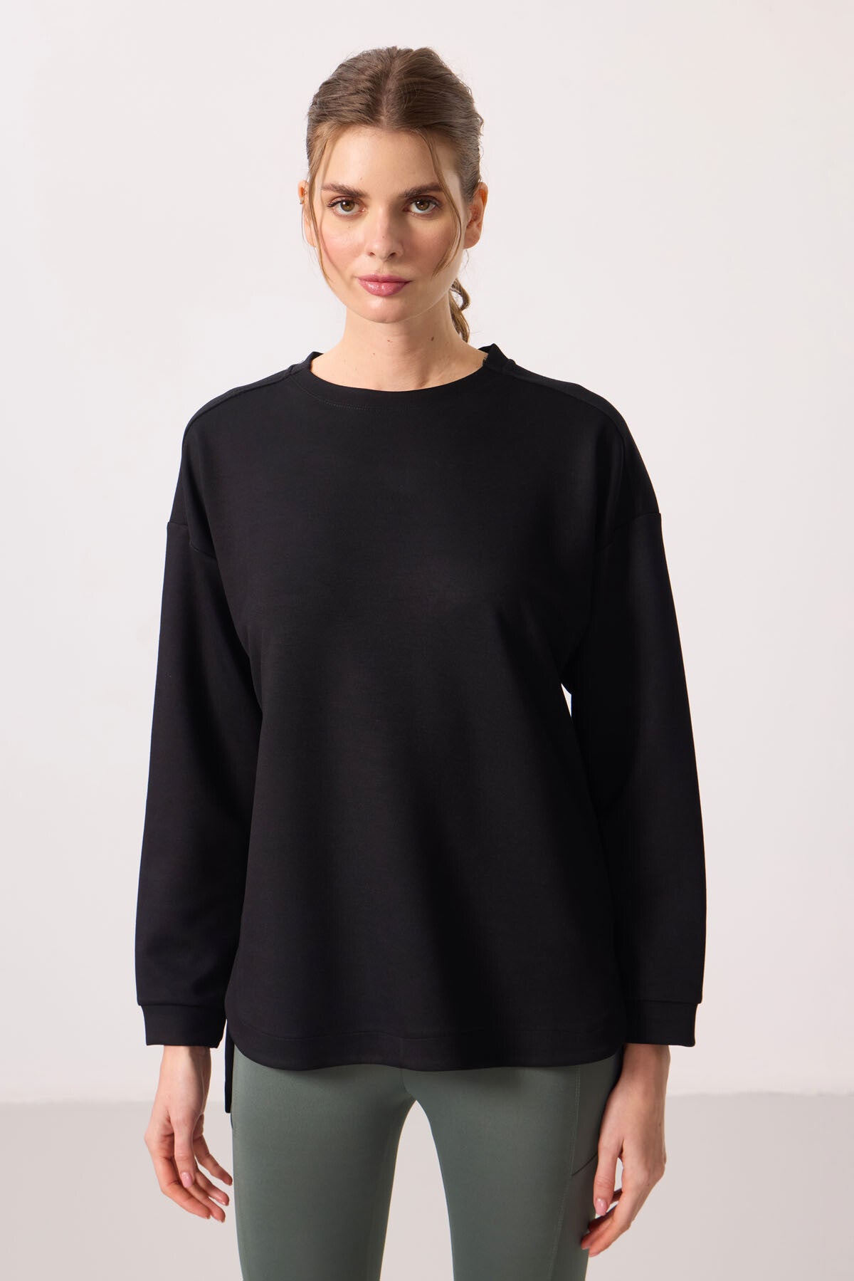 <tc>Tunique sweatshirt femme confortable à col rond en texture douce - 97305</tc>