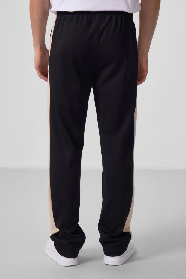 Pantalon palazzo homme texturé – coupe confortable en tissu interlock côtelé - 82171
