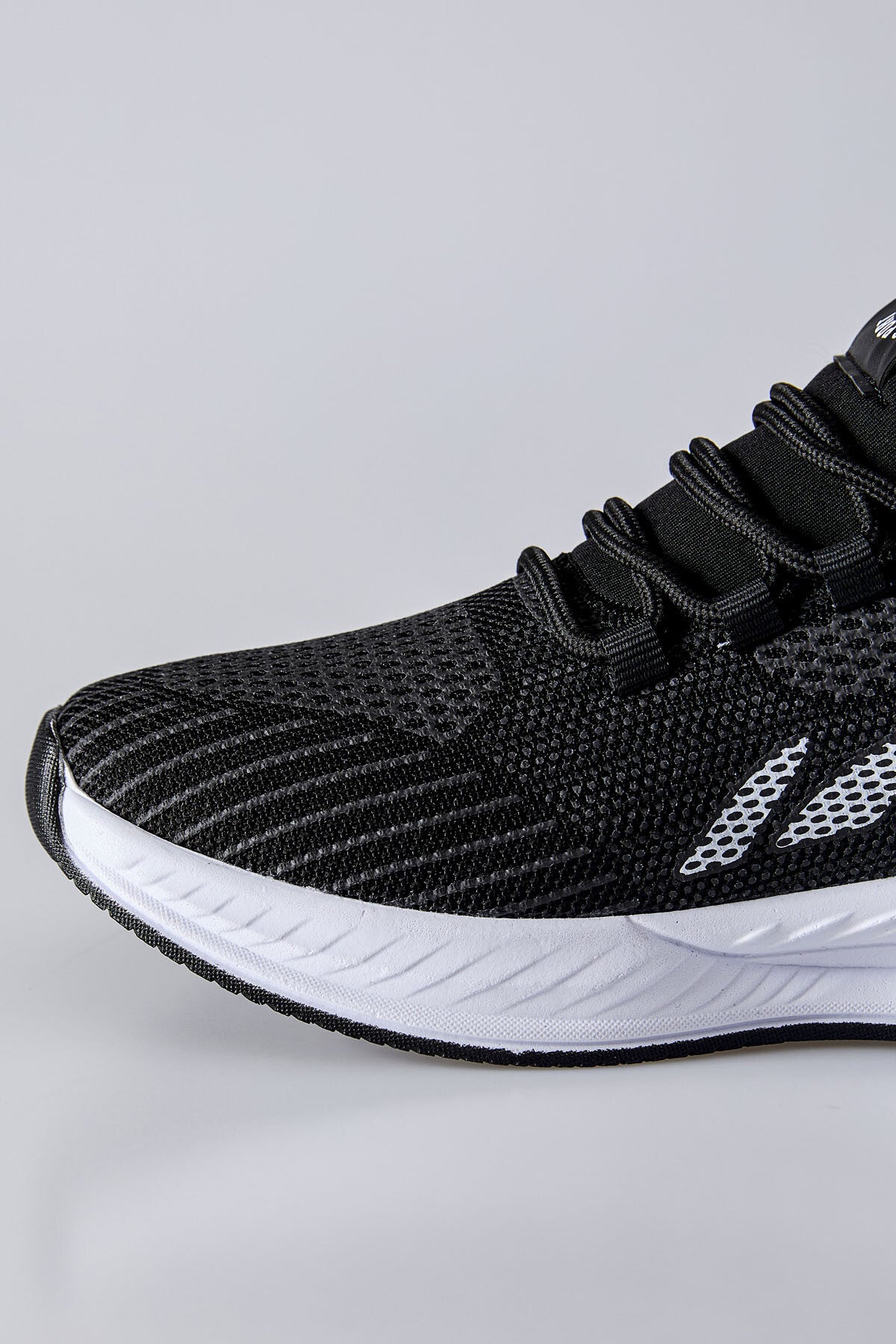 yüksek tabanli bağcikli fileli nefes alan erkek spor ayakkabi - 89130 - Justyol