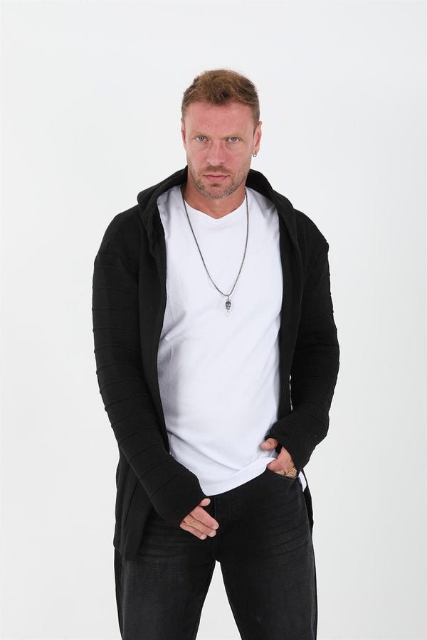 Erkek Düz Panço Hırka - Justyol